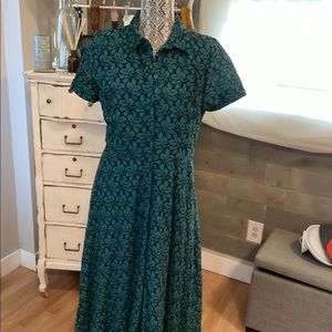 Ann Taylor Lace midi dress in Teal
